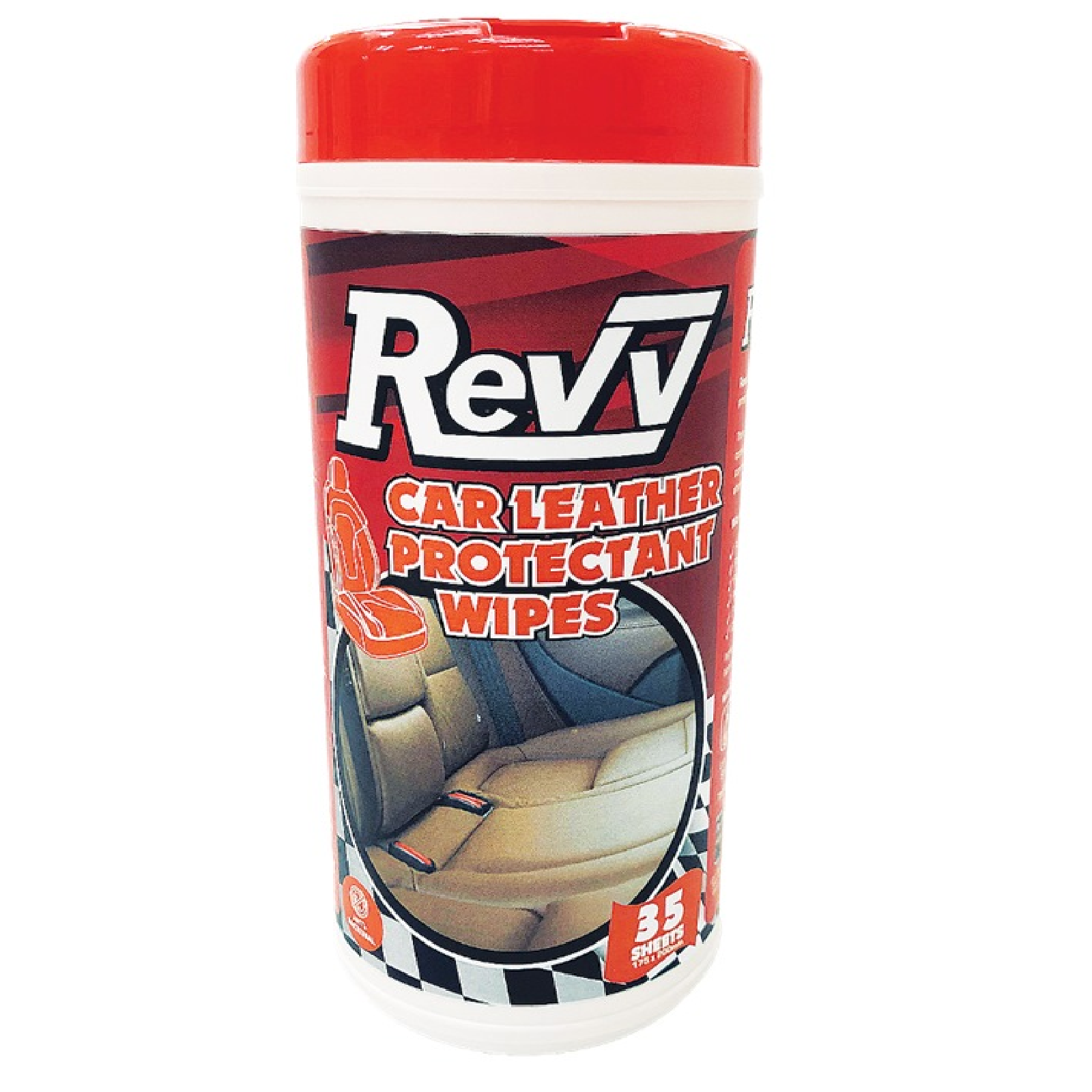 REVV Car Leather Protectant WIPES 35s RV3879